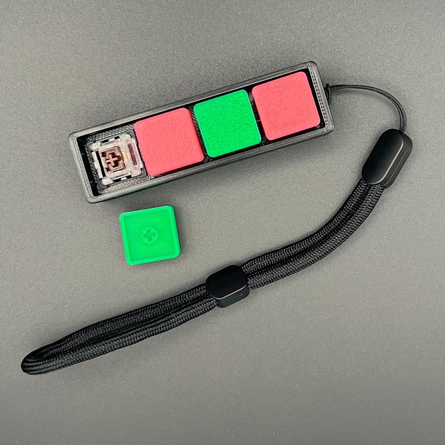 4 Key Fidget Clicker with Lanyard Fidget Toy