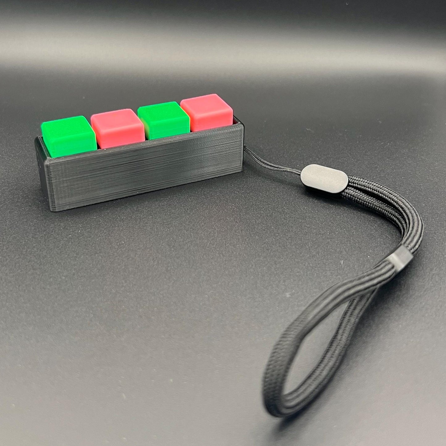 4 Key Fidget Clicker with Lanyard Fidget Toy