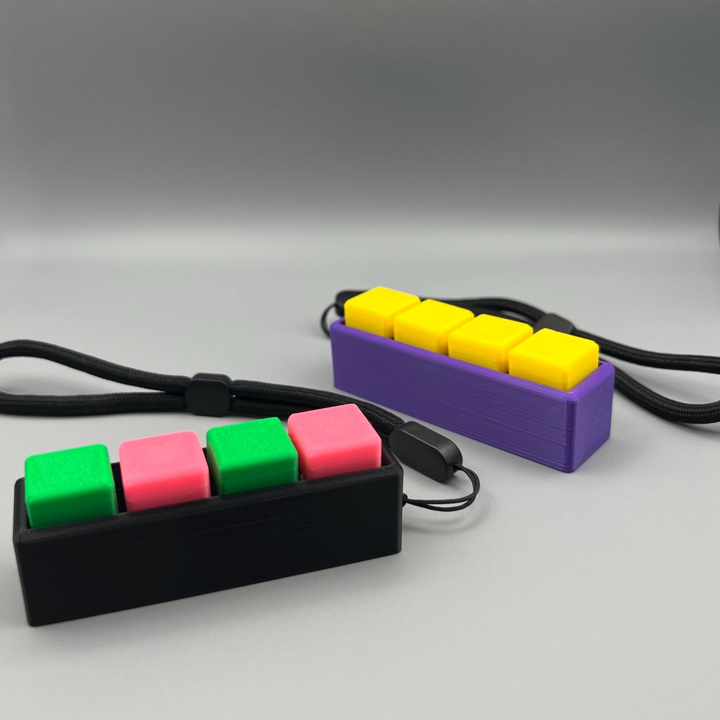 4 Key Fidget Clicker with Lanyard Fidget Toy
