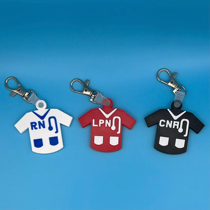 Personalized Scrubs Charm/Keychain  | Healthcare Worker Gift | Cute Nurse Keychain | Zipper Charm |Scrub Charm |