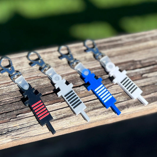 Syringe Keychain (3-Pack) | Nurse, Vet, Doctor Bag Charms | Healthcare Worker Gift | Syringe Charm | Zipper Charm |